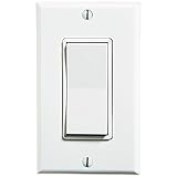 Leviton WSS0S-D0W 1-Gang Single Rocker Decora Switch, White [並行輸入品]