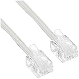 ミヨシ MCO 電話機コード 6極4芯 6極2芯対応 RJ11 10m 白 フラット DC-F410/WH