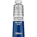 ウィンザー&ニュートン 油絵具 ウィンザー&ニュートン ウィントン オイルカラー プルシアンブルー 538 200ml