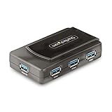 StarTech.com 7ポートUSBハブ オン/オフスイッチ付き - USB 3.0 5Gbps - USB-A - 7X USB-A - コンパクトなセルフパワーUSB-Aハブ 35W電源付き - デスクトップ/ノートパソコンUSBハブ - USB拡張ハブ (5G7AS-USB-A-HUB)