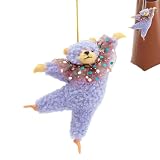 バレエダンサーの置物、かわいい小さなクマのぬいぐるみ,ぬいぐるみバレエベアの形のバレリーナ人形 | ぬいぐるみキーチェーン ぬいぐるみ 家族、友人、同僚、誕生日、イースター用