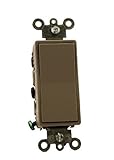 Leviton 5604-2GY 15 Amp, 120/277 Volt, Decora Rocker 4-Way AC Quiet Switch, Residential Grade, Groun