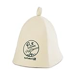 [ ピットライフ ] Pit SAUNA サウナハット 大きめ (オフホワイト×グリーン/ウール100%) 羊毛 フェルト メンズ レディース サウナ帽子 洗濯可能