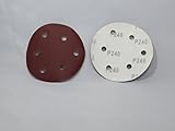 M3 ダブルアクション サンダー 用 マジック ペーパー 100枚 セット 125mm 6 孔 ＃60 #120 #240 #320 #400 #600 #800 #1000 (＃240)