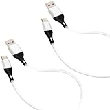 GoodsLand(グッズランド) 【 2本セット 】 USB Type-C 充電 ケーブル シリコン 柔らかい 絡みにくい GD-SICNCBL-2SET-WH2M-WH2M