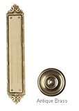 BRASS Accents A05-P7230-609 Ribbon & Reed Push Plate 2-.50 in. x 13-.75 in. Antique Brass