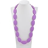Consider It Maid Baby/Toddler Silicone Teething Necklace - The Original Collection (Purple) by Consi
