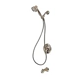 Pfister Santiago 1-Handle Tub & Shower Faucet with Handheld Shower, Brushed Nickel [並行輸入品]