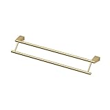 Gatco 4724 Bleu, 24" Double Towel Bar In Matte Brass [並行輸入品]
