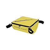 ジェフコム キャタツアンダーバッグ φ270×130mm フタ付 イエロー KB-30F-YL