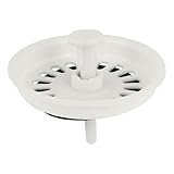 TOOGOO ( R )食品廃棄物シンクドレインストッパースピンロックStrainer 3.1 " Diaホワイトブラックプラスチック