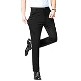 [KANGNAN] ビジネス スラックス メンズ スーツズボン パンツ スリム 美脚 ロングパンツ ノータック ストレッチ 通勤 ウォッシャブル イージーケア パンツ ロングパンツ 春秋冬 30