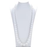 Consider It Maid Silicone Teething Necklace for Mom to Wear - FREE E-BOOK - BPA FREE and FDA Approve