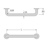 三栄水栓製作所:ニギリバー 型式:W91-34×1000