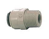 John Guest PM010802S Male Connector, 5/16 OD x 1/4 BSPT (Pack of 10) by John Guest