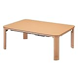 フラットヒーター折れ脚こたつ フラットモリス 105x75cm ナチュラル