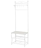 HLC 多用収納ハンガー 玄関先や個室収納 ホワイト