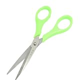 uxcell はさみ グリーン プラスチック 170mm長 縫う ハンドル