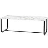 ルームアンドホーム スカンテーブル800 マーブル/ブラック 80 X 40 X 35cm