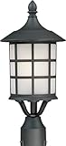 Artcraft Lighting AC8673BK Yorktown Single-Head Post Light, Black [並行輸入品]
