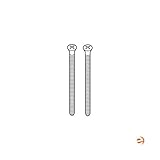 デルタrp12630ptトリムネジ – Longer Escutcheon、高齢ピューター