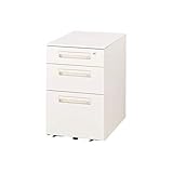 インテリア 家具 便利 おしゃれ デスク収納 サイドワゴン VD-043A-W ホワイト