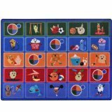 Joy Carpets Kid Essentials Early Childhood Healthy Choices Rug Multicolored 7'8 x 10'9 [並行輸入品]