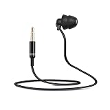 イヤホン 有線イヤホン 3.5mmジャック イヤホン 片耳 汎用3.5 mm片面カラークリップ式イヤホン シングルイヤホン イヤフォン ゲームヘッドセット 電話 MP3 MP4 プレーヤーレシーバー 長さ90cm (ブラック)