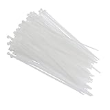 B Blesiya 調節可能　ケーブル　ワイヤ　再利用可能　2色可選　ナイロンケーブルタイ　ケーブル類整理用 - 白