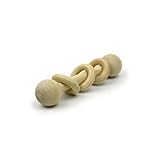 Little SaplingおもちゃベビーRattleおもちゃ木製 S ブラウン RATTLE