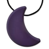 Moon Teething Necklace by Zen Rocks - a Stylish New Twist to Teething - Garnet by Zen Rocks