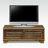 NEW古都 日本製 桐材 うづくり仕上げ TVボード (90 LO ライトブラウン)