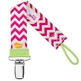 Ulubulu Universal Pacifier Clip - Pink Chevron by Ulubulu [並行輸入品]