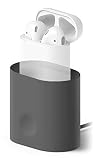 elago AirPods 対応 充電 スタンド シリコン 製 シンプル 充電 スタンド 充電ドック アクセサリー CHARGING STATION [ Apple AirPods1 / AirPods2 Wireless Charging Case 対応 エアーポッズ ] ホワイト