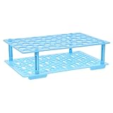 HAWILLOSCH 科学試験管ラック 10ml/15mlチューブ用 50穴ホルダースタンド プラスチック製 お手入れ簡単