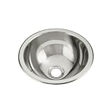 スターリング1411 – 0 13.625 " Single BasinドロップinまたはアンダーマウントステンレススチールバーS、 5.25 x 13.63 x 13.63 inches 1411-