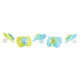 The First Years GumDrop Orthodontic Pacifier - 0-6 months, 5 Pack, Blue/Green by The First Years [並行