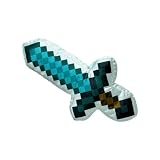 マインクラフト 武器 BIG ぬいぐるみ 約40cm コスプレ クッション (ダイヤモンドの剣)