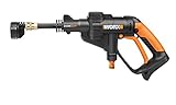 WORX Cordless Hydroshot Portable Power Cleaner, 20V Li-ion (2.0Ah), 320psi, 20V Power Share Platform