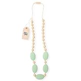 Fox and Finn 'Aubrey' Silicone Teething Necklace for Babies | Safety Knotted Silk Rope | Does Not Pu