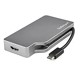 StarTech.com USB Type-C マルチ変換ビデオアダプタ/HDMI 2.0 Mini DisplayPort 1.2 VGA DVI/4K60Hz(mDP HDMI)/1080p(VGA DVI)/USB タイプC接続ビデオコンバータ/スペースグレー CDPVDHDMDP2G