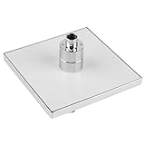Qiaoshiren 8インチお風呂　変色スプレー　ABS方形LED シャワーノズル ?色