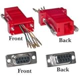 Dealsjungle Modular Adapter, Red, DB9 Female to RJ45 Jack [並行輸入品]