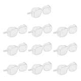 B Blesiya 保護ゴーグル　セーフティゴーグル　目の保護　眼鏡の上から掛けれるゴーグル　クリア　防護性　間接通気口