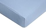 TL Care 100% Cotton Flannel Fitted Crib Sheet, Blue by TL Care