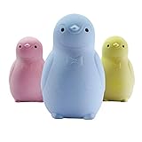 珪藻土 消臭剤【三個入】乾燥剤 脱臭剤 除湿剤 使い捨てタイプ ペンギン キッチン/トイレなどに/冷蔵庫 適用