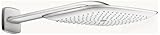 Hansgrohe 27437401 Puravida Showerhead 400 with Arm, White/Chrome [並行輸入品]