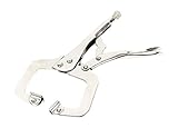 Uxcell Adjustable Silver Tone C Clamp Locking Plier Welding Craft, 11' [並行輸入品]