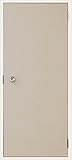 TOSTEM ロンカラーフラッシュドア フラットタイプ 握り玉仕様 内付型 枠色(ホワイト) 【W803mm×H1841mm】 (シャイングレー)