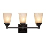 Trans Globe Lighting 20333 BK 3-Light Bath Bar, Black [並行輸入品]